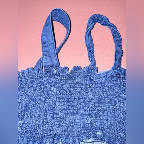 Urban Outfitters Blue Smocked Top - Picture 5 of 9